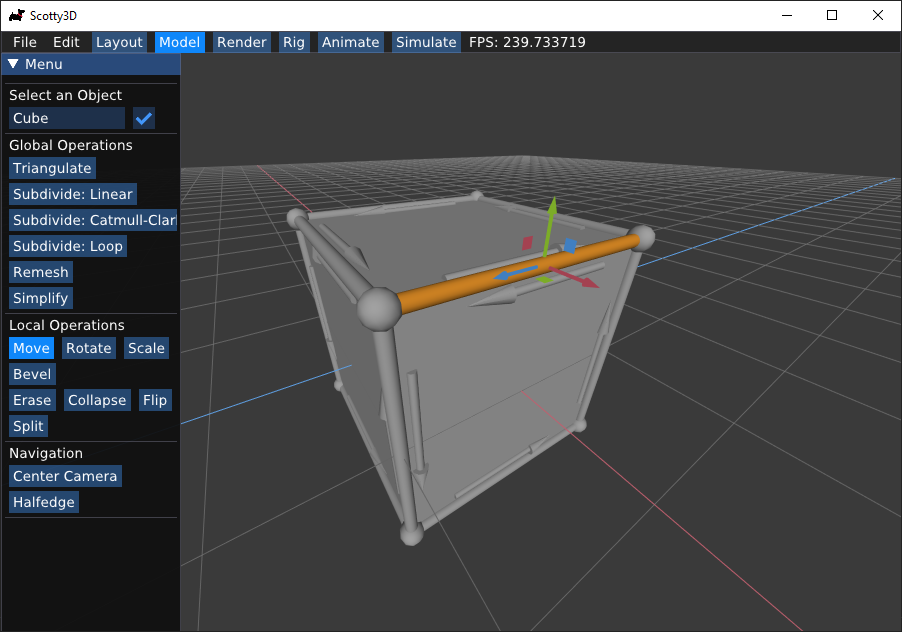 selecting an edge